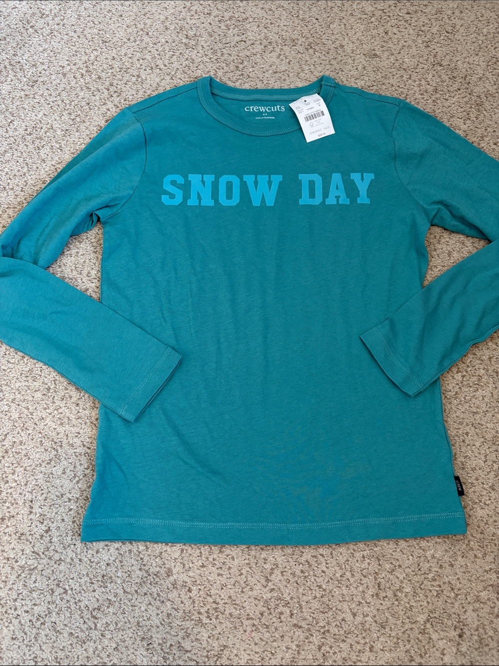 NWT j.Crew crew cuts snow day T-shirt, 8
